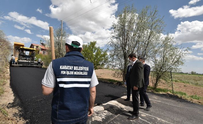 Karatay’da yeni hedef 250 bin ton asfaltla rekor tazelemek