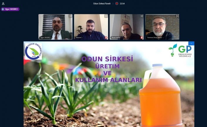 Odun sirkesi online panelde katılımcılara anlatıldı