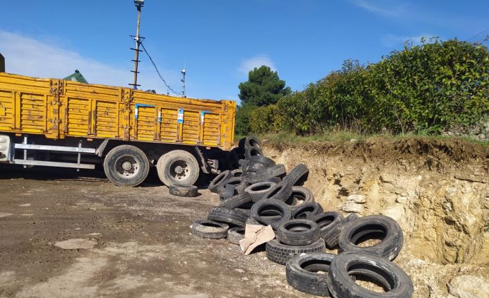 6 ayda 50 ton atık lastik toplandı