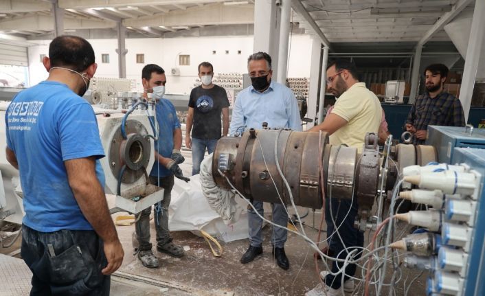 Başkan Savran, organize sanayi bölgesinde incelemelerde bulundu