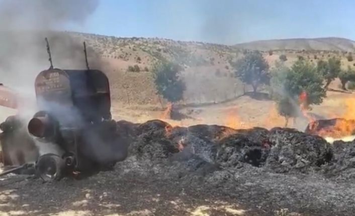 Siirt’te yangın; çiftçinin bir yıllık emeği küle döndü