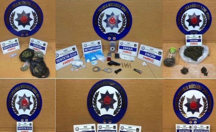 İzmir polisi, zehir tacirlerine göz açtırmıyor: 15 tutuklama