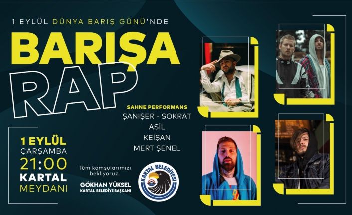 Kartal Belediyesi’nden Dünya Barış Günü’ne özel “Barışa Rap” konseri