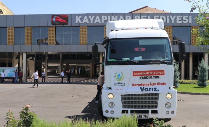 Kayapınar Belediyesinden Kastamonu’ya yardım tırı