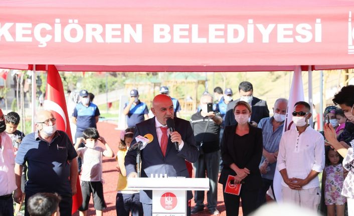 Keçiören’de devasa park hizmete açıldı