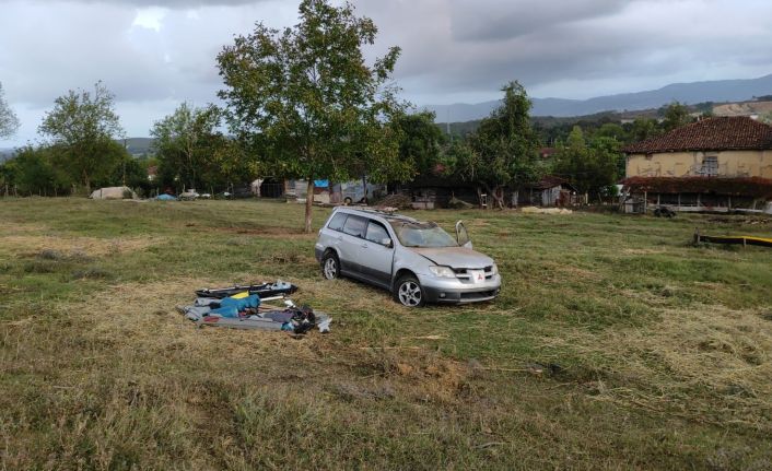 Sakarya’da otomobil takla attı: 5 yaralı