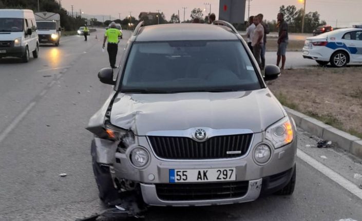 Samsun’da otomobil üç tekerli motosiklete çarptı: 1 ölü