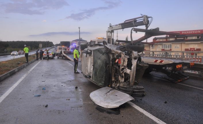 Tekirdağ’da şiddetli yağış kaza getirdi: 6 yaralı