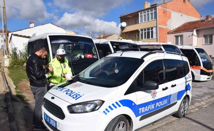 Bozüyük’te halk dolmuşlarına yönelik sivil denetim yapıldı