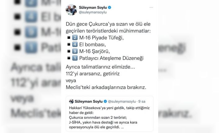 Çukurca’daki kritik operasyonda mühimmat ele geçirildi