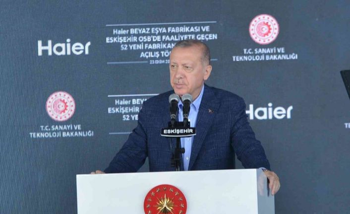 Cumhurbaşkanı Erdoğan 52 fabrikanın açılışını gerçekleştirdi