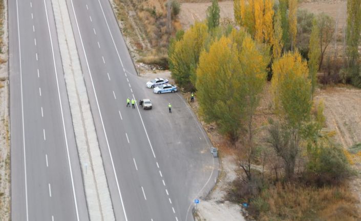 Konya’da helikopter destekli trafik denetimi yapıldı