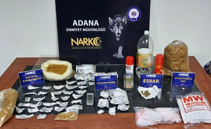 Adana’da 10 kilo 682 gram esrar ele geçirildi