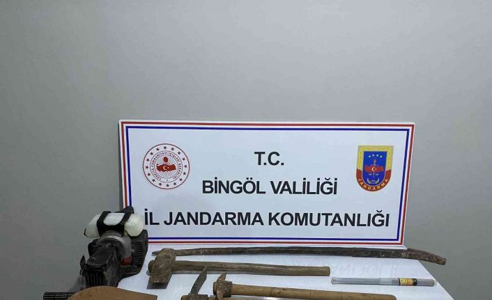 Bingöl’de kaçak kazıya suçüstü: 4 gözaltı