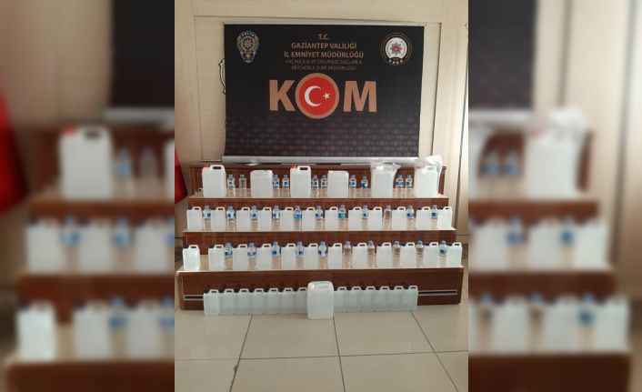 Gaziantep polisinden kaçak alkol operasyonu