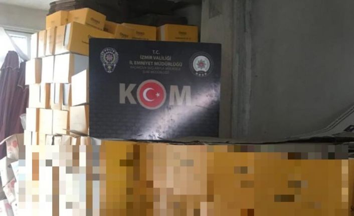 Gümrük kaçağı güneş kremi deposuna baskın