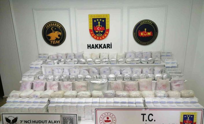 Hakkari’de 89 kilo eroin ele geçirildi