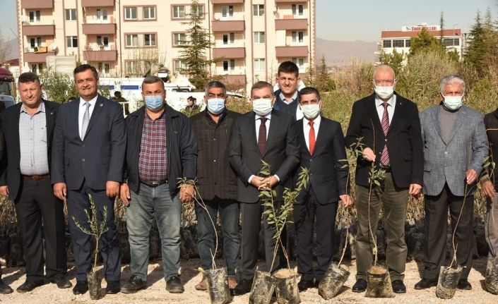 Karaman’da çiftçilere fidan dağıtıldı