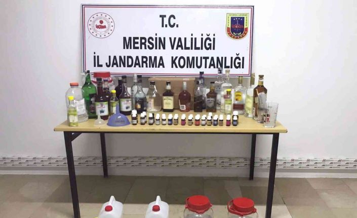 Mersin’de 106 litre sahte içki ele geçirildi