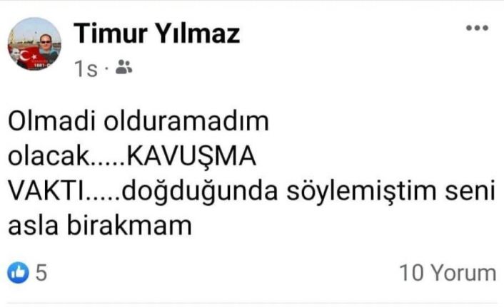 Oğlunun intiharının ardından "Kavuşma vakti" deyip kayıplara karıştı