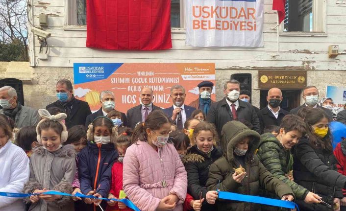 Selimiye Çocuk Kütüphanesi yeni yüzüyle hizmete açıldı