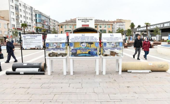 Tarihî eser sergisi değil, paslı şebeke sergisi