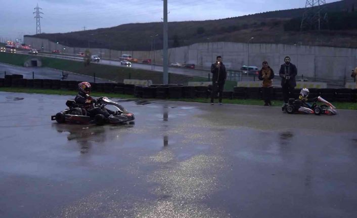 Tuzla Karting Pisti’nde yağmur altında müthiş yarış