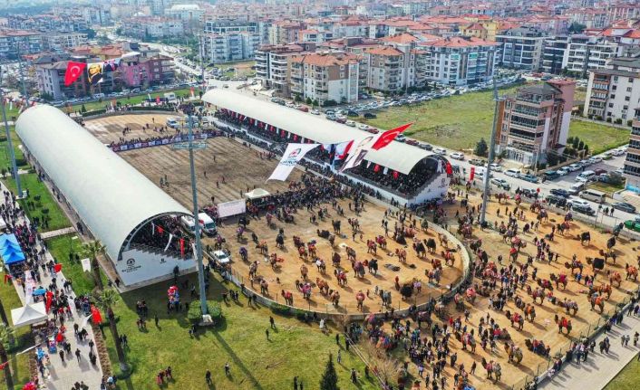 10 binlerce Denizlili deve güreşi heyecanını doyasıya yaşadı