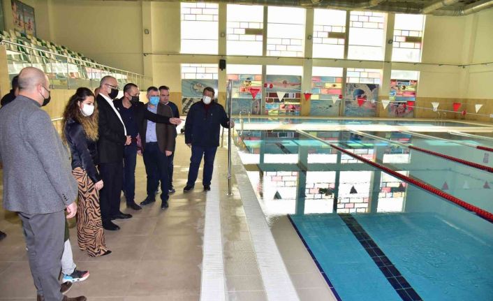 Başkan Ergün Tarık Almış Spor Tesisleri’ni inceledi