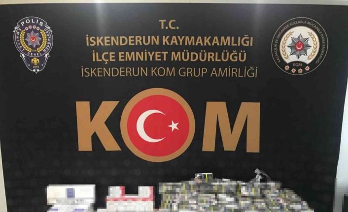 Durdurulan şahsın üzerinden 510 paket kaçak sigara çıktı