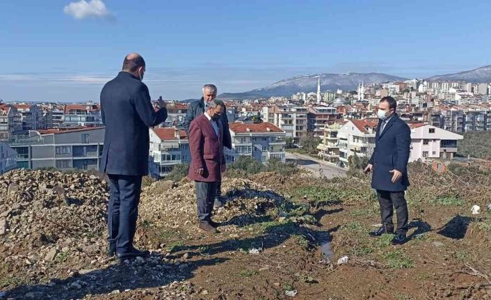 Erdek’te Adliye Sarayı yapılacak alan yerinde incelendi