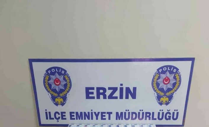 Erzin’de 8 bin kaçak makaron ele geçirildi