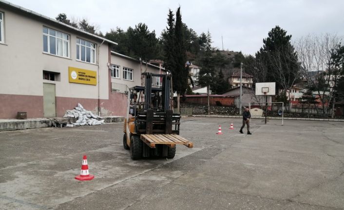 Hanönü’de ’forklift operatörlüğü’ kursu açıldı