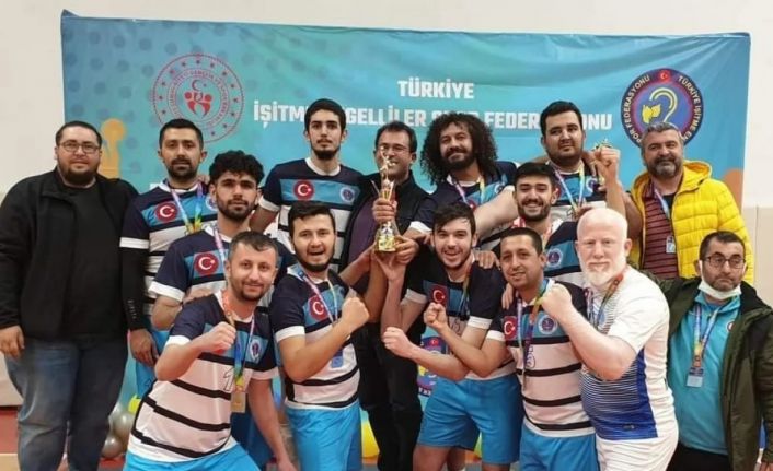 Manavgat İşitme Engelliler Voleybol Takımı Türkiye Şampiyonasında ikinci oldu