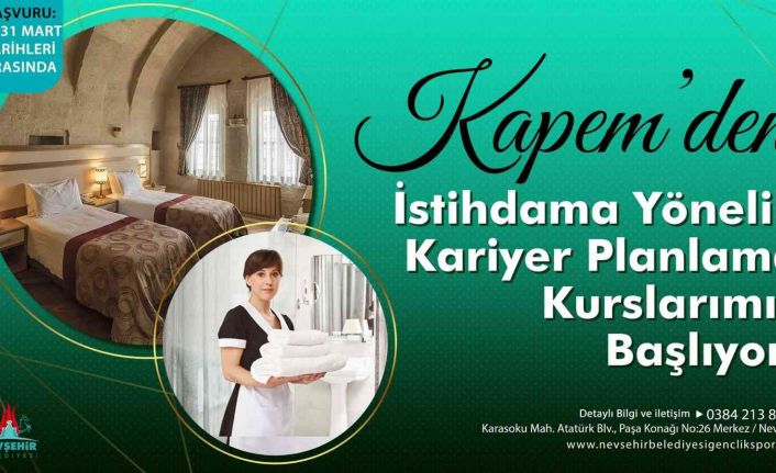 İstihdama yönelik kariyer planlama kurs kayıtları başladı