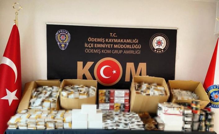 İzmir’de kaçak tütün operasyonu