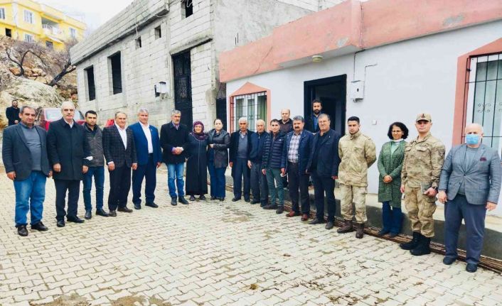 Kaymakam Demir, Şehit Enes Sarıaslan’ın ailesiyle bir araya geldi