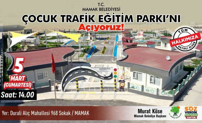 Mamak’taki Çocuk Trafik Eğitim Parkı hizmete açılıyor