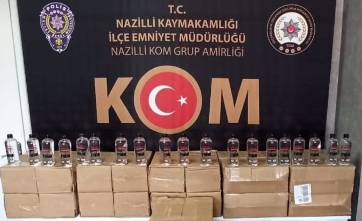 Nazilli’de 220 litre etil alkol ele geçirildi