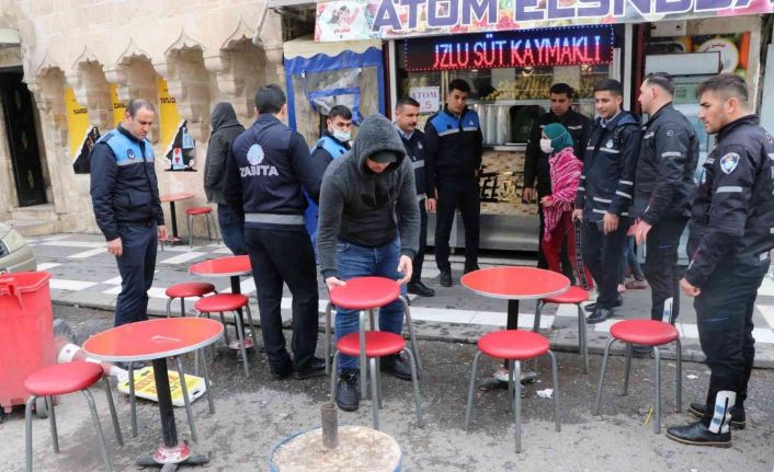 Şanlıurfa’da kaldırım işgali denetimi