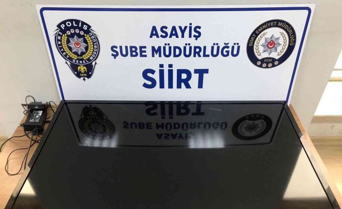 Siirt’te evden altın ve televizyon çalan hırsız tutuklandı