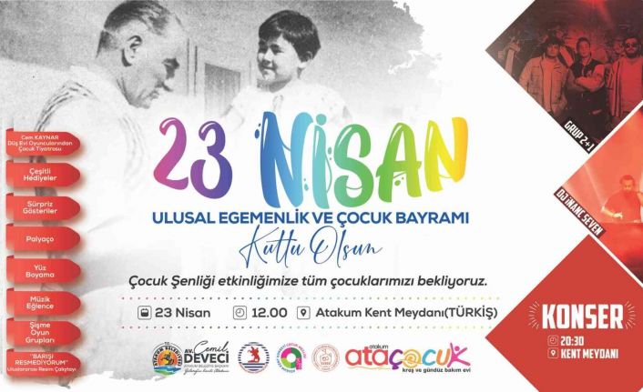 Atakum Belediyesi’nden 23 Nisan’da “Çocuk Şenliği”