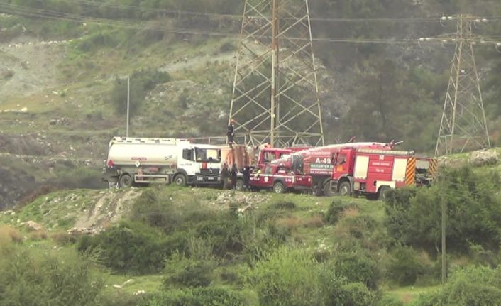 Hatay’daki orman yangını kısmen kontrol altına alındı