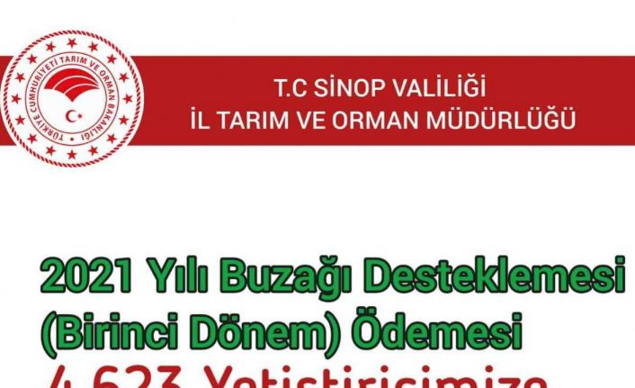 Sinoplu yetiştiricilere 5 milyon TL tarımsal destek