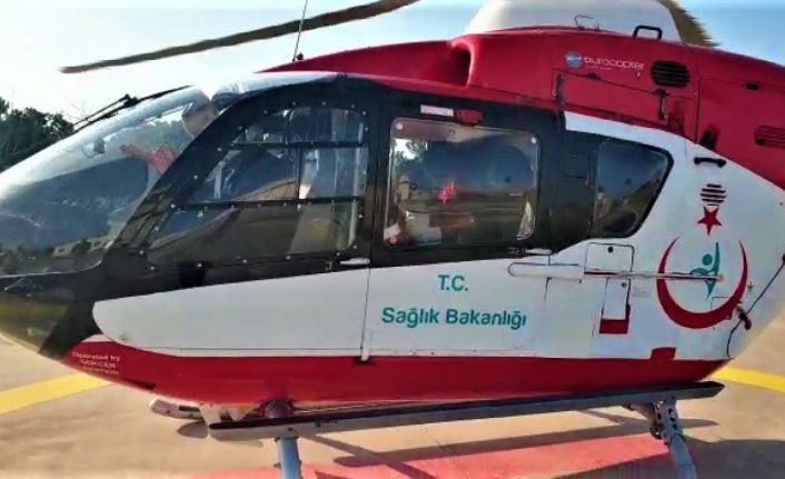 Trabzon’dan Samsun’a ambulans helikopterle getirildi