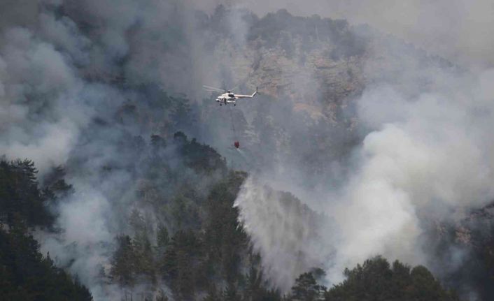 Alanya’daki orman yangını kısmen kontrol altına alındı