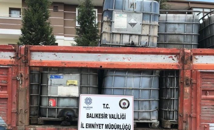 Balıkesir’de kaçak akaryakıt operasyonu