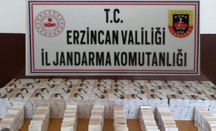 Erzincan’da 560 paket kaçak sigara ele geçirildi