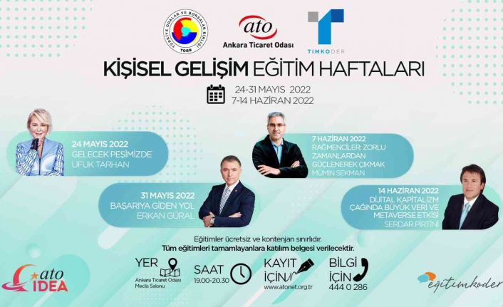 ’Kişisel Gelişim Eğitim Haftaları’ başlıyor