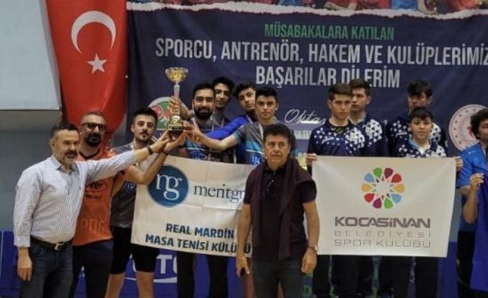 Masa tenisinde Mardin takımı Real Mardin 1. Lig’e yükseldi